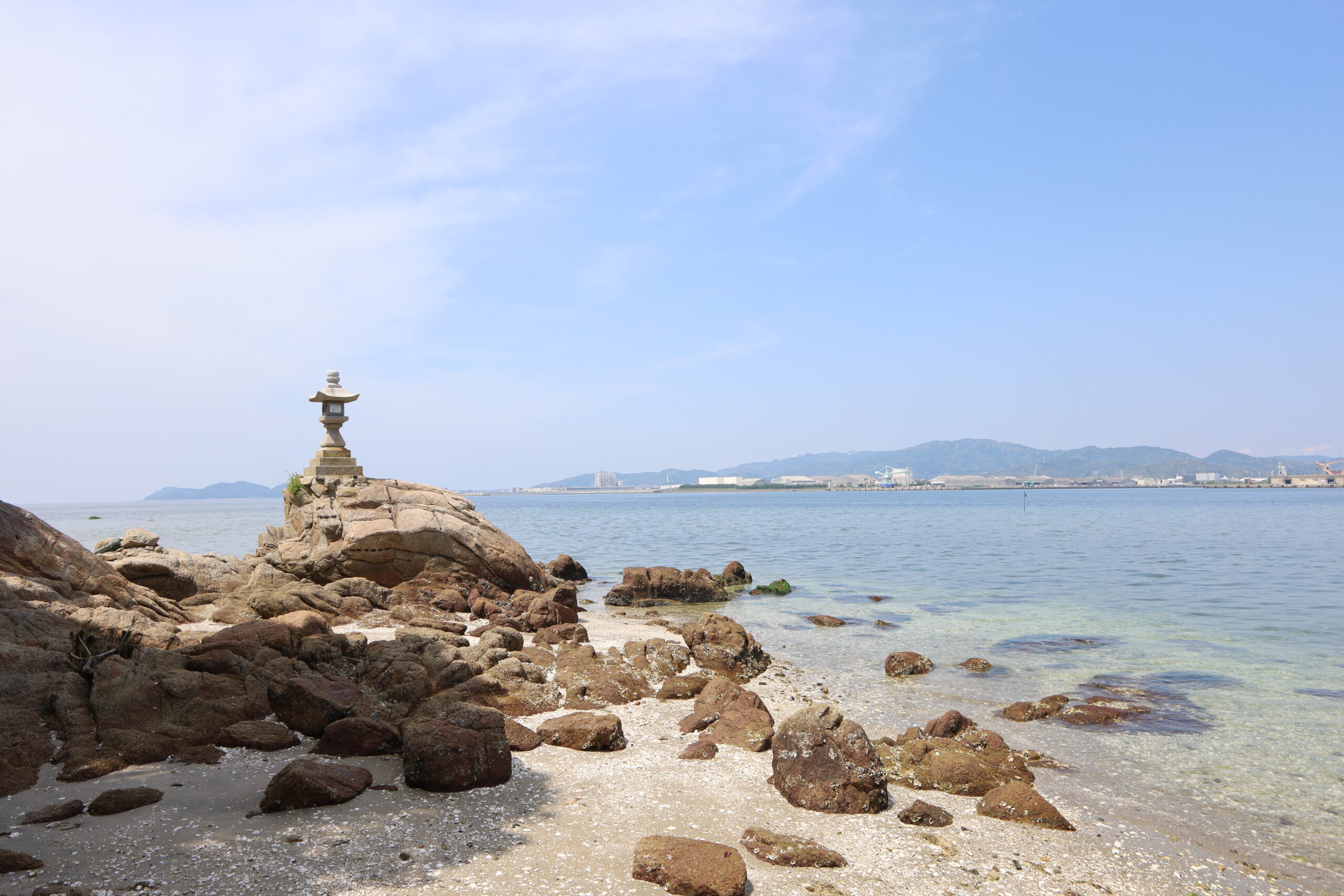 竹島で矢穴・刻印探し